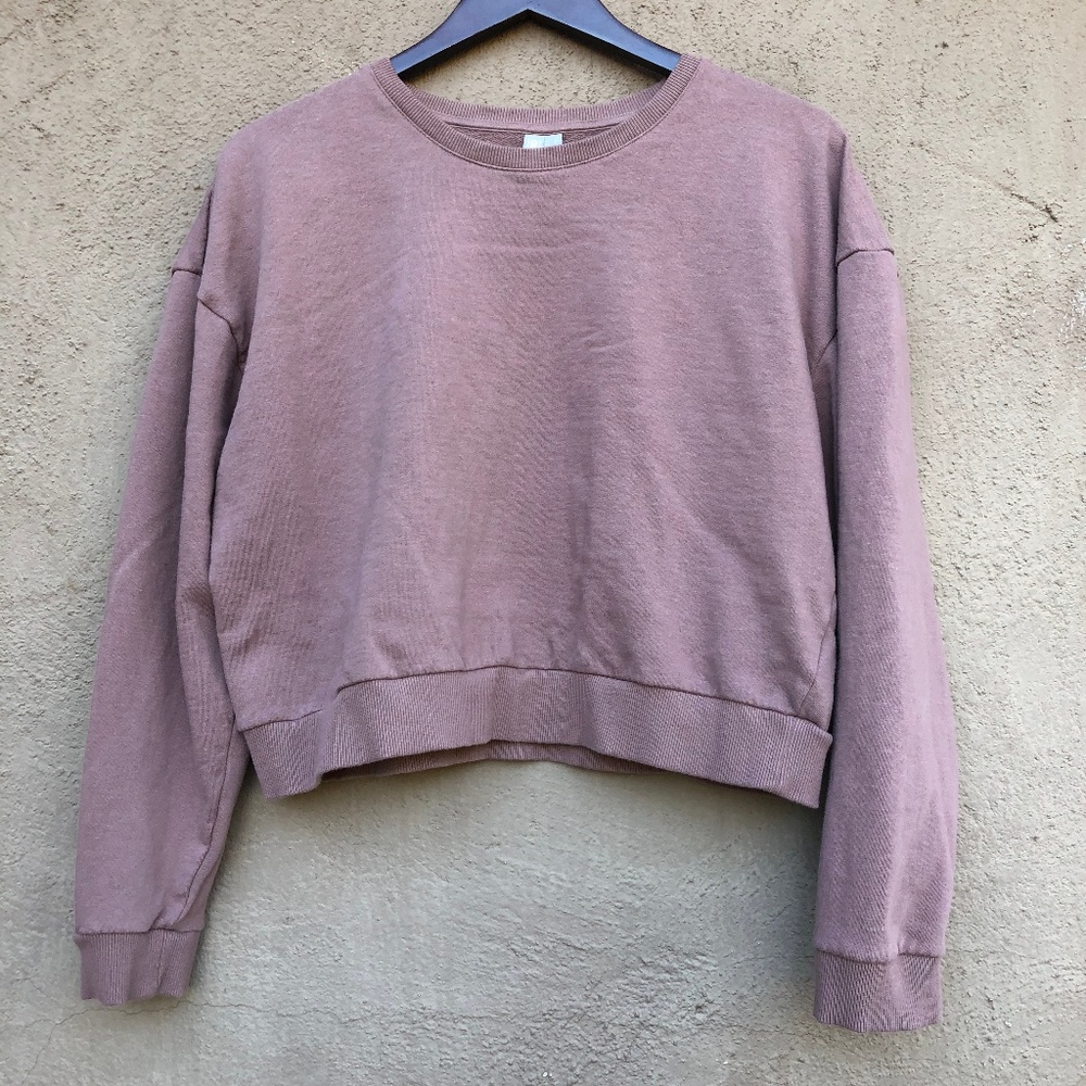 ASOS Size 14 Women’s Dusty Pink Cropped Sweater - Picture 1 of 7